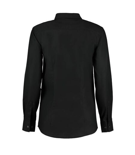 Chemisier À Manches Longues Femme Noir Kustom Kit
