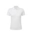 Womens/ladies Signature Stretch Tagless Polo Shirt White SG-1