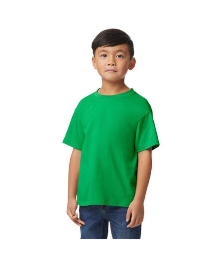T-shirt softstyle enfant vert irlandais Gildan