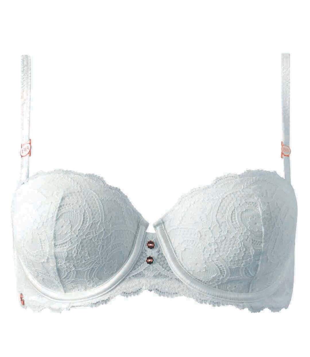 Soutien-gorge ampliforme coques moulées blanc Confidentielle-1