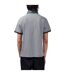 Mens Stripe Polo Shirt Charcoal White Lee Cooper-2