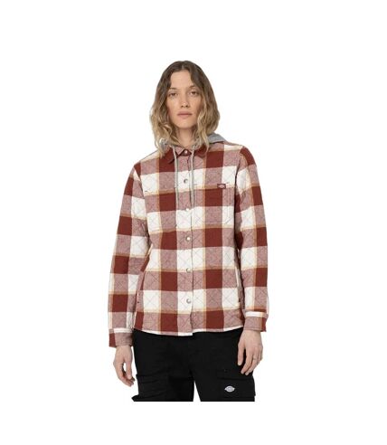 Dickies Womens/Ladies Flannel Shirt Jacket (Fired Brick)