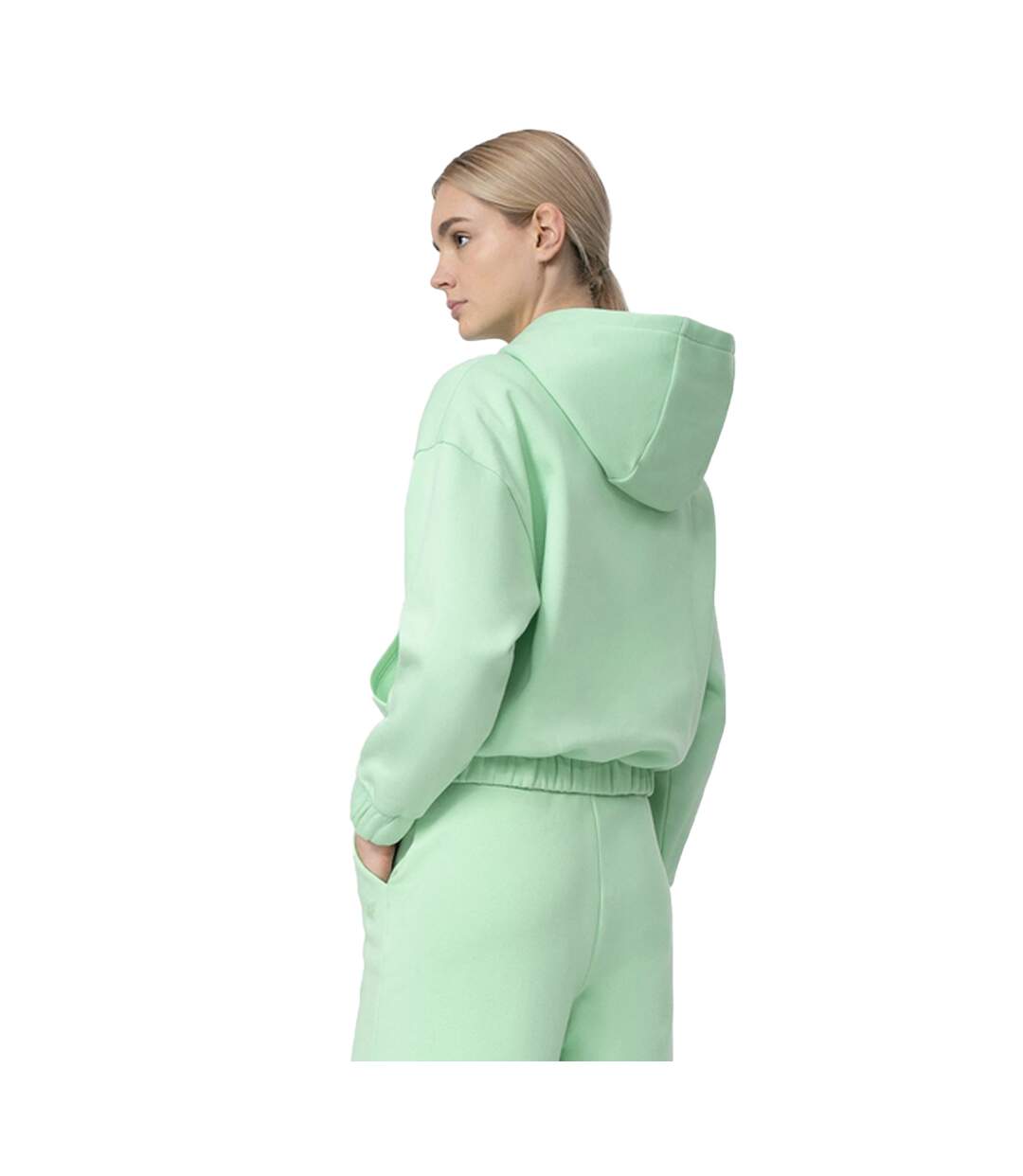 Sweat À Capuche Ss23tswsf255 Femme Vert 4F-4