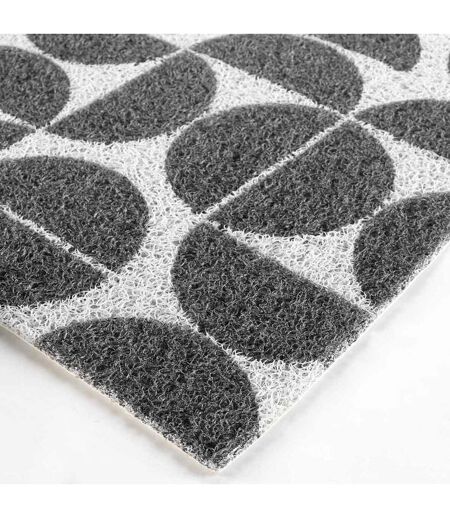 Tapis d'Entrée Demi-Lune Cosmix 45x75cm Gris
