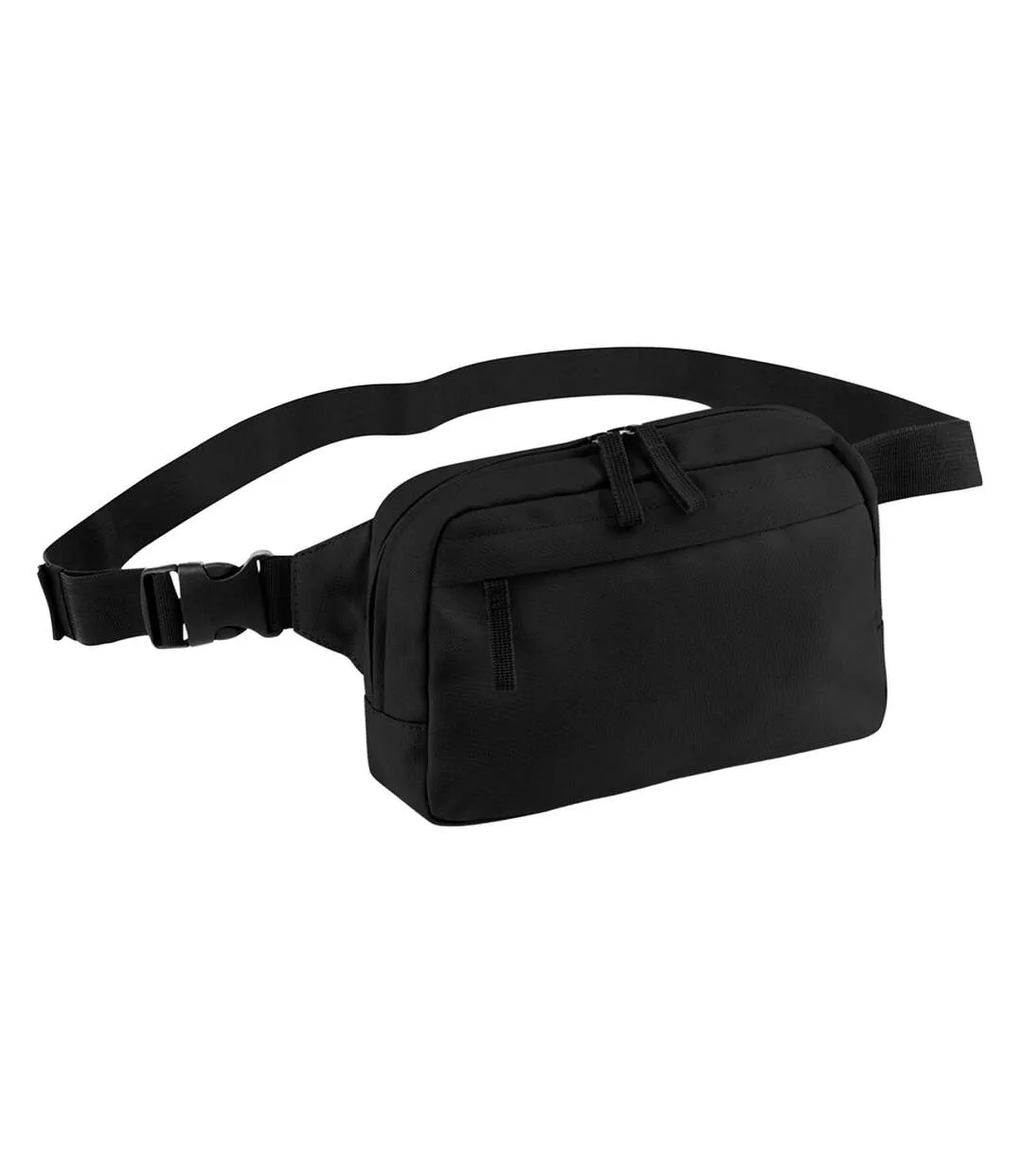 Premium Recycled Crossbody Bag One Size Black Bagbase-1