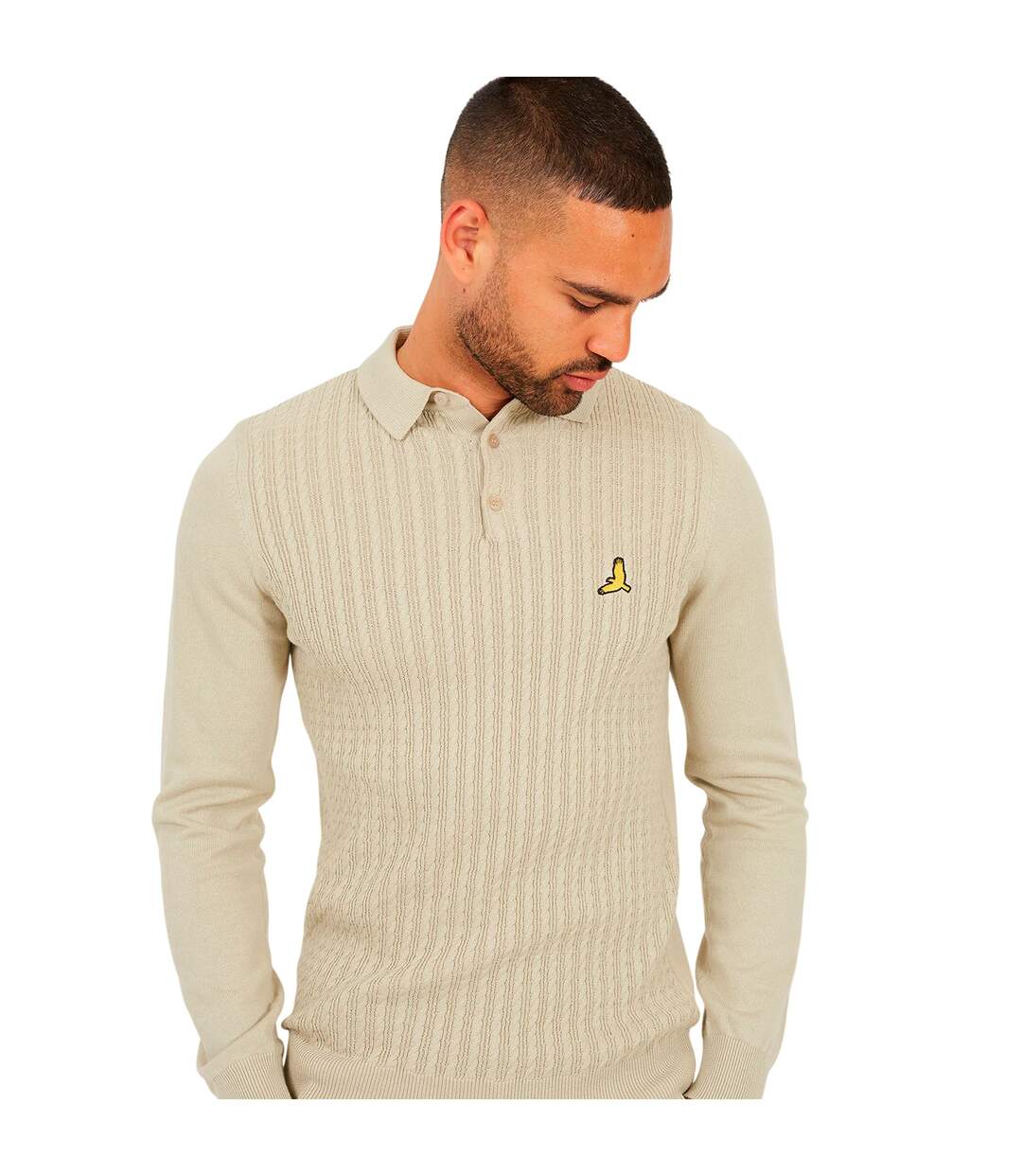 Mens Dillinger Knitted Long-sleeved Jumper Barley Brave Soul-4
