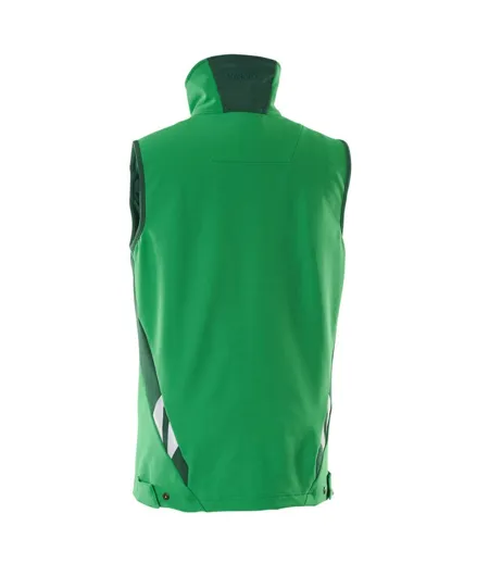 Mens Accelerate Two Tone 4 Way Stretch Lightweight Gilet Grass Green Green Mascot