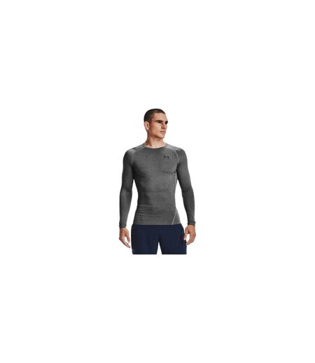 Mens Heatgear Base Layer Top Carbon Heather Under Armour