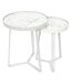 Set de 2 tables gigognes Wild Blanc