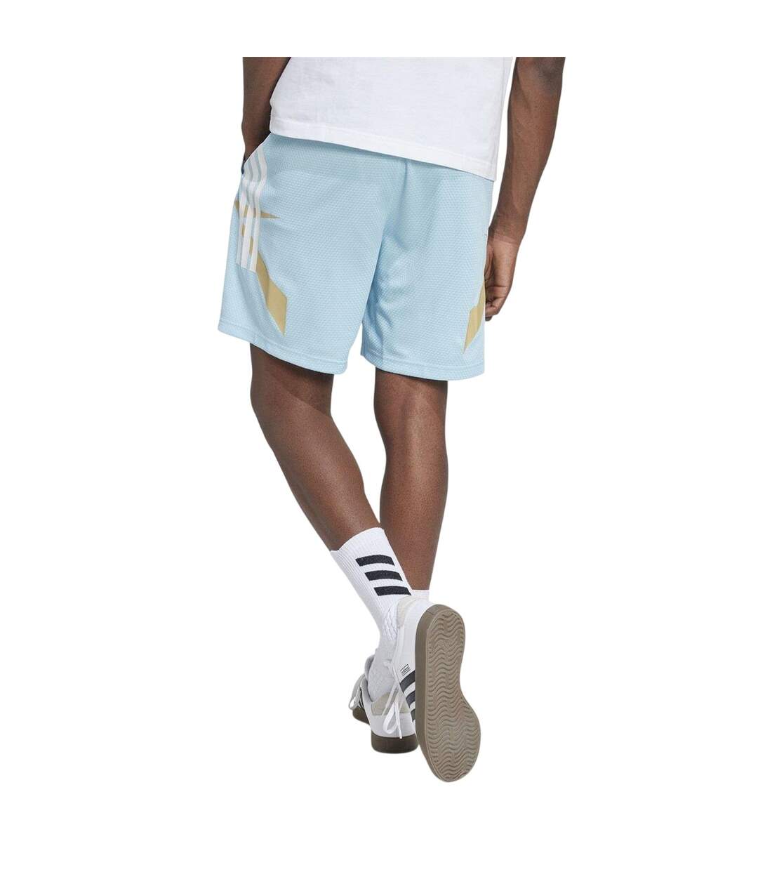 Mens House Of Tiro Nations Training Shorts Light Blue White Adidas-2