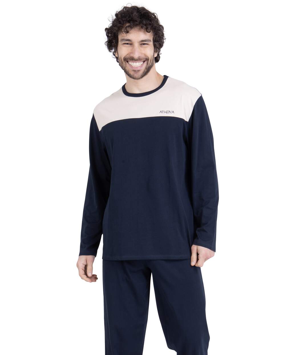 Pyjama long homme Ecopack Construction Athena-1
