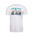 T-shirt blanc homme best mountain 2001 - l-1