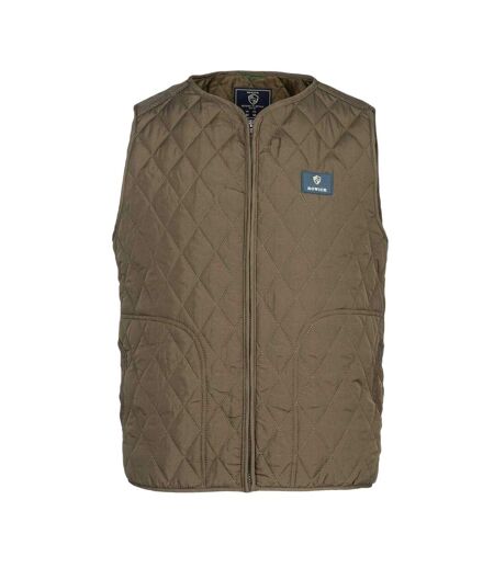 Mens Quilted Polyester Lightweight Gilet Army Green Howick