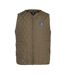 Mens Quilted Polyester Lightweight Gilet Army Green Howick-1
