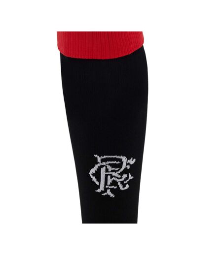 Mens 25/26 Rangers Fc Home Socks Caviar Flame Scarlet Umbro