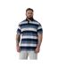 Polo Rugby Motif/style À Rayures Willis D555 Homme Bleu Marine Duke-4