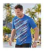 Atlas For Men Mens Sports T-Shirt (Pack of 3) (White/Red/Blue) - UTAF107-3