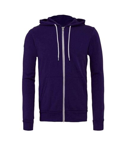 Sweat capuche unisexe violet Bella + Canvas