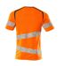 T-shirt Accelerate Safe Homme Orange Fluo Bleu Pétrole Mascot-2