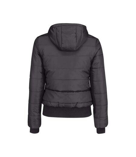 Veste Matelassée Femme Gris Foncé Néon Uni B&C