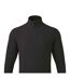 Unisex adult recyclight quarter zip fleece black Premier