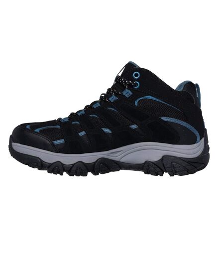 Womens/ladies Adventurer Waterproof Walking Shoes Black Skechers