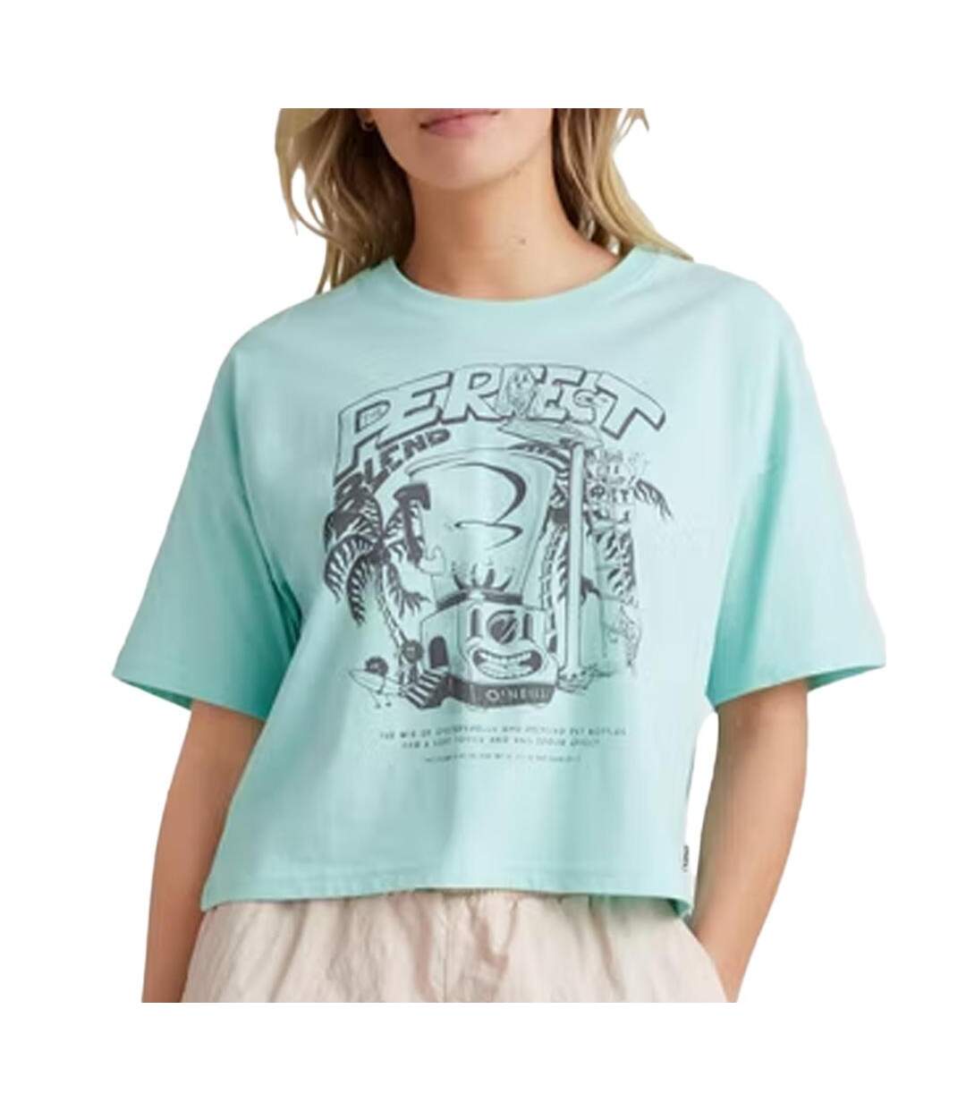 T-Shirt vert femme o'neill stream-1
