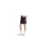 Womens/ladies 3 Stripes Cotton Mini Skirt Indigo Denim Adidas-1