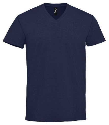 T-shirts col V manches courtes - Homme - 02940 - bleu marine