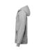 Unisex Adult Regular Full Zip Hoodie Grey Melange Untagged Movement-3
