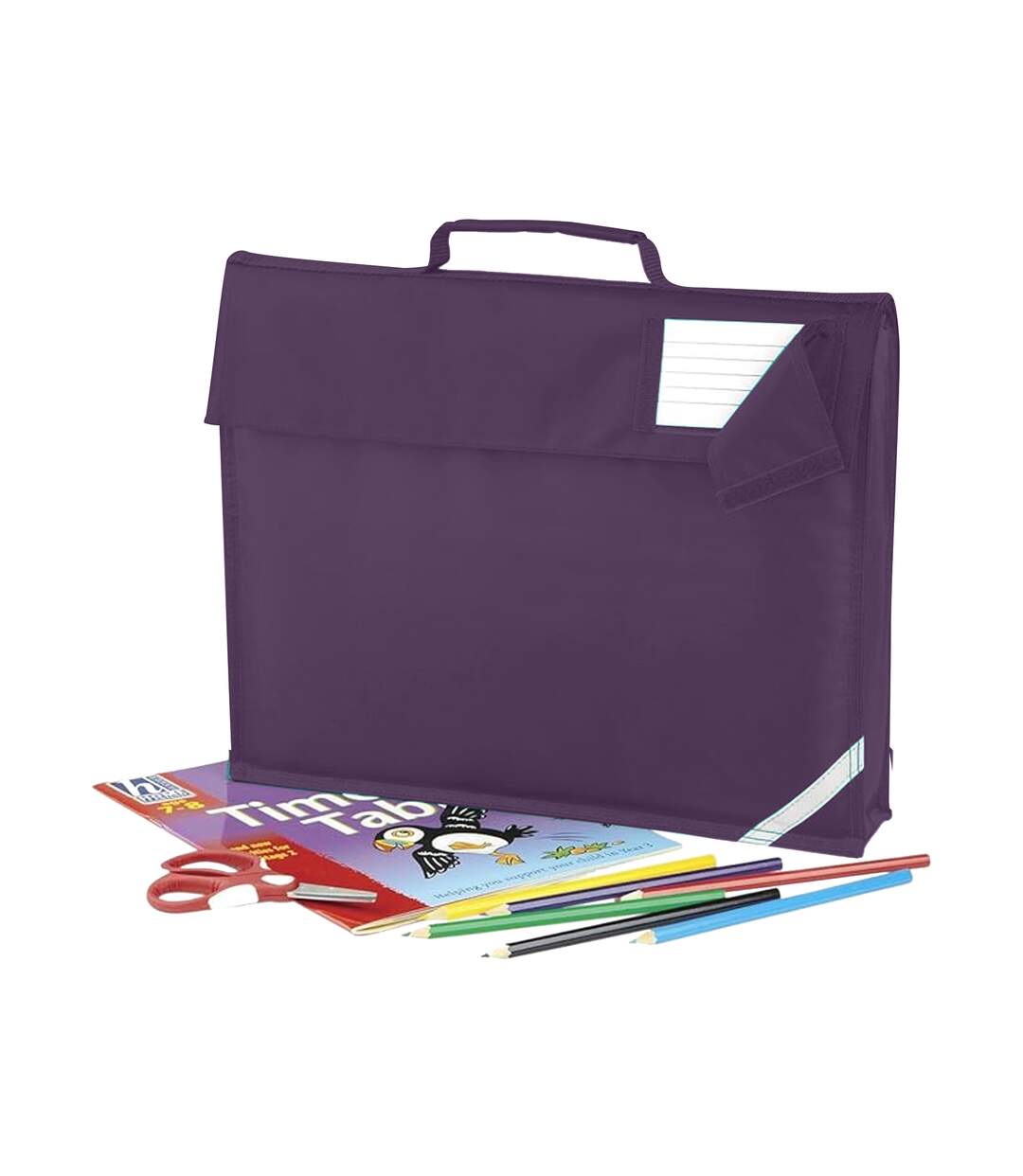 Quadra Junior Book Bag - 5 Liters (Pack of 2) (Purple) (One Size) - UTBC4340