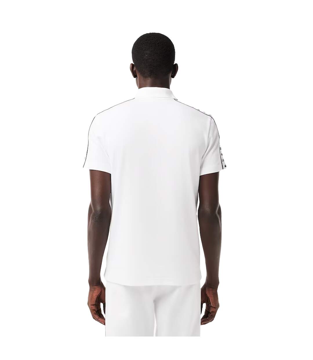 Mens Mini Pique Stretch Regular Polo Shirt White Lacoste-3
