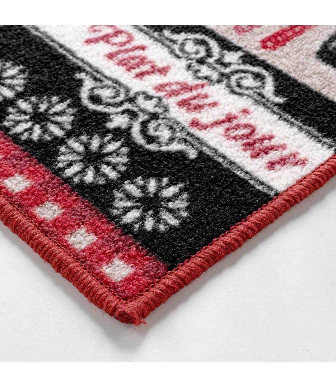Tapis de Cuisine Digital Menu 50x80cm Rouge-2