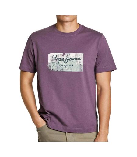 T-shirt Violet Homme Pepe jeans Connor - L