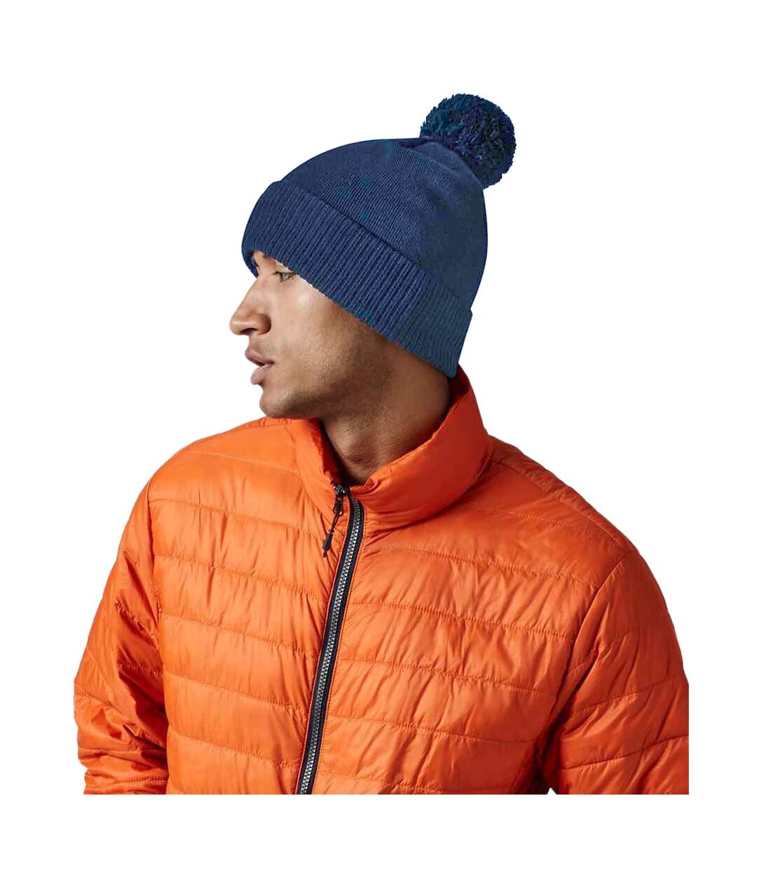 Water repellent snowstar beanie steel blue Beechfield-2
