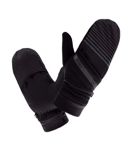 Gants De Ski Rayés Nusa Ii Femme/femme Noir Réfléchissant IQ