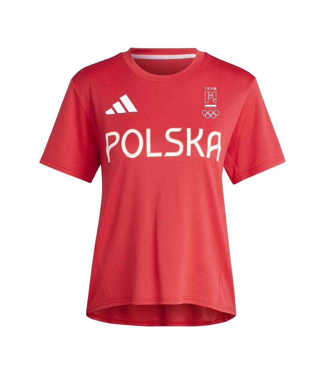 Womens/ladies Olympic Poland T-shirt White Adidas-1