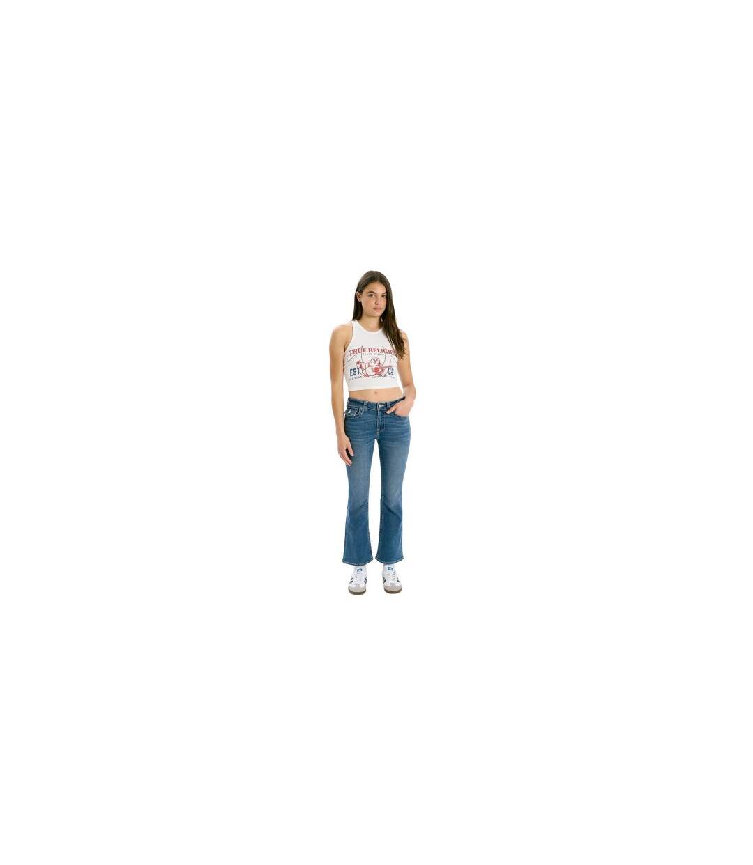 Jean Femme Bleu Moyen True Religion-1