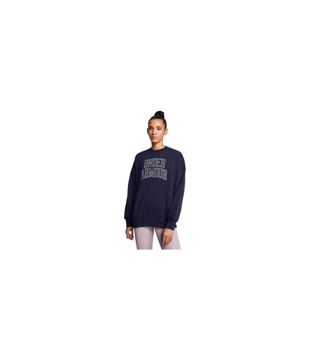 Womens/ladies Icon Oversized Sweatshirt Blue Under Armour-1