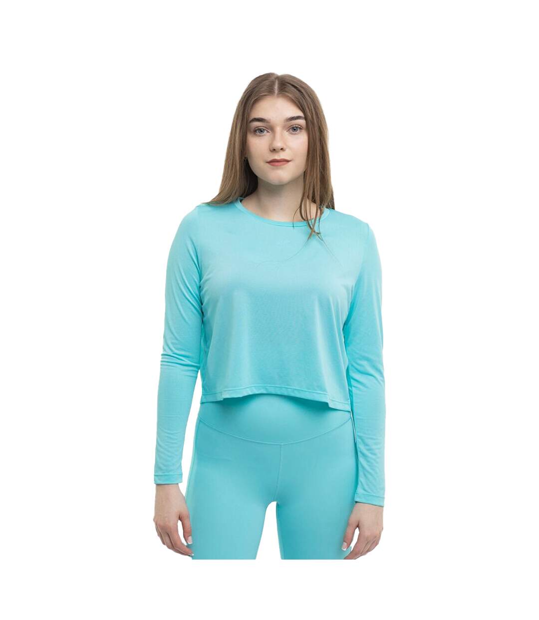 T-shirt Manches Longues F218 Femme Bleu 4F-1