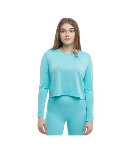 T-shirt Manches Longues F218 Femme Bleu 4F