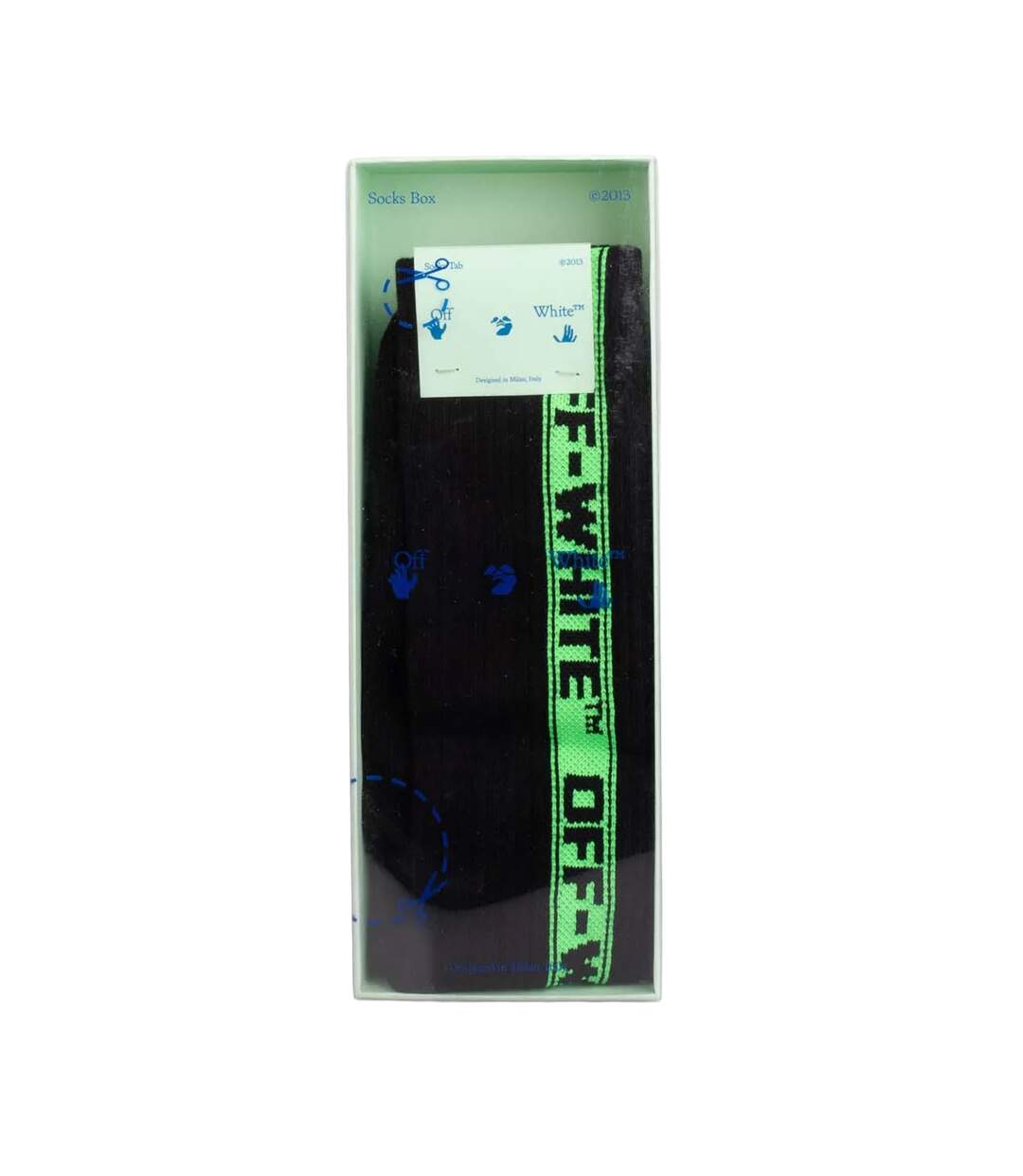 Unisex Adult Industrial Belt Socks Black Green Off White-2