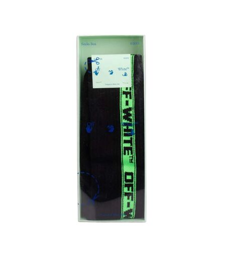 Unisex Adult Industrial Belt Socks Black Green Off White