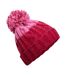 Bonnet Motif/style Contrasté Apres Rouge Classique Vrai Rose Beechfield-2