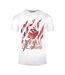 Unisex Adult Peeking Tiger T-shirt White Cavalli Class-1