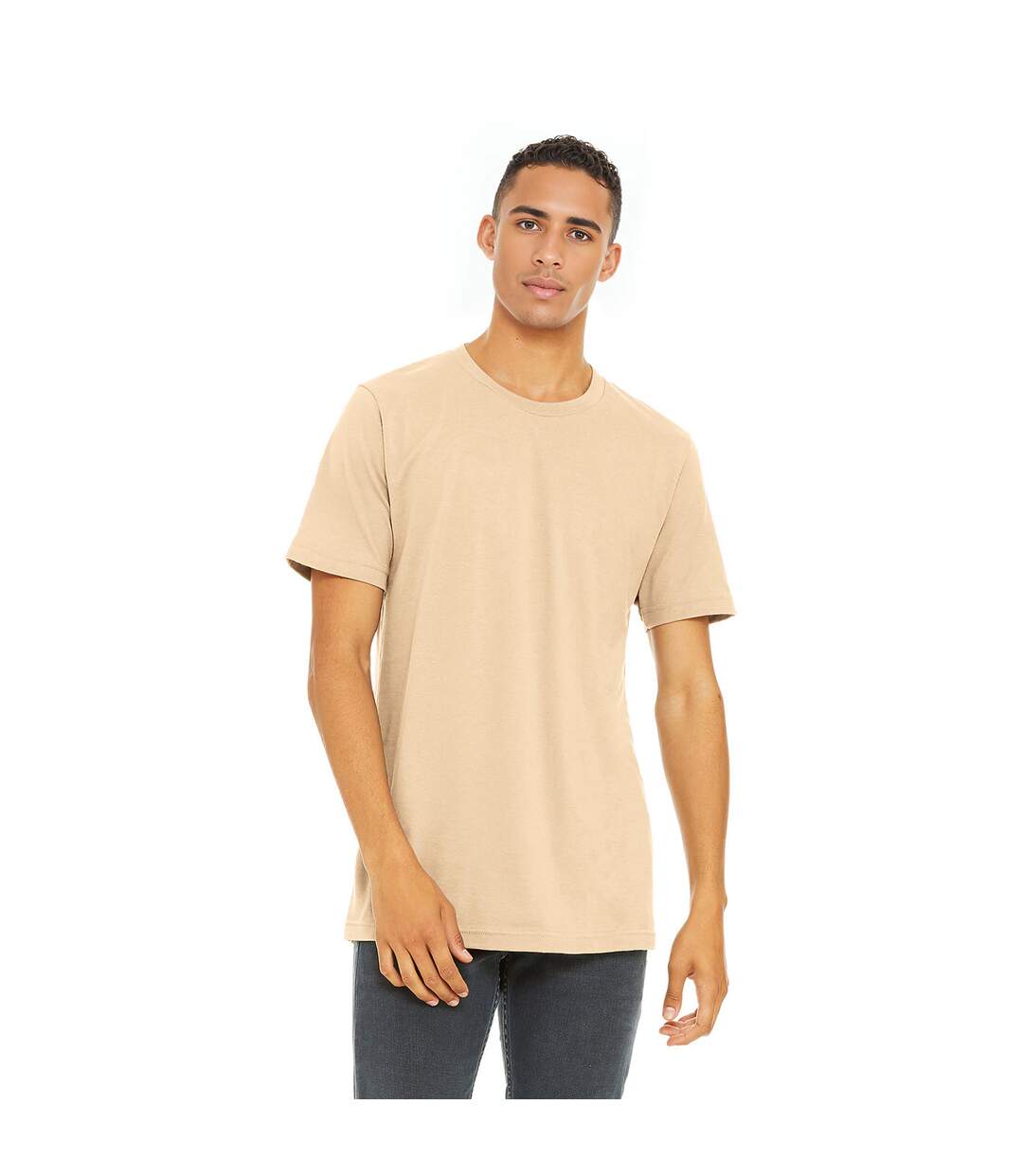 T-shirt adulte beige Bella + Canvas-3