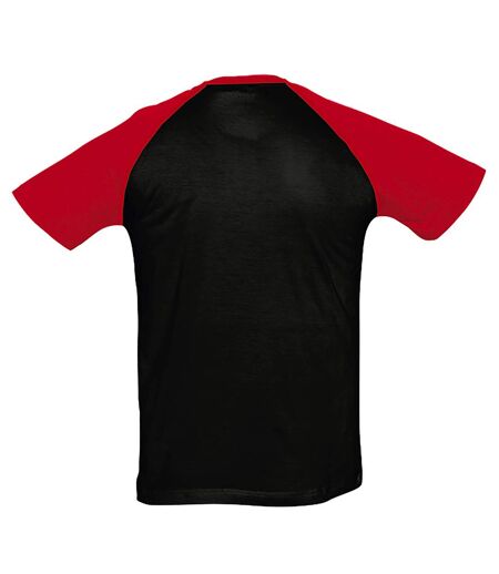 SOLS - T-shirt manches courtes FUNKY - Homme (Noir/rouge) - UTPC300
