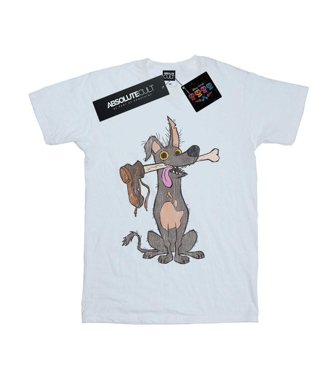 Disney - T-shirt COCO DANTE WITH BONE - Femme (Blanc) - UTBI16596-1