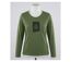 MAYFLOWER NIKKI4 : Tee-shirt manches longues olive en coton pour un style naturel-3