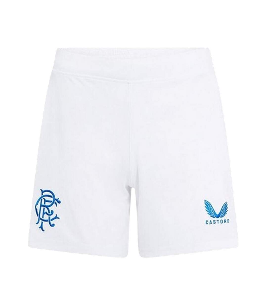 Womens/ladies 2024 2025 Rangers Fc Football Shorts White Blue Castore-1